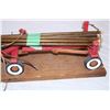 Image 3 : Folk Art Hay Wagon 23” L