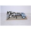 Image 2 : 15” Folk Art Horse&Chariot