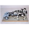 Image 5 : 15” Folk Art Horse&Chariot