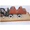 Image 4 : 22” Folk Art Horse&Wagon