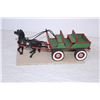 Image 4 : 12” Folk Art Horse&Cart