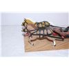 Image 3 : 17” Folk Art Horse&Sleigh