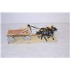 Image 2 : 15” Folk Art Horse&wagon