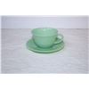 Image 2 : Jadeite Teacup and Saucer