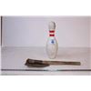 Image 1 : Shovel and bowling pin