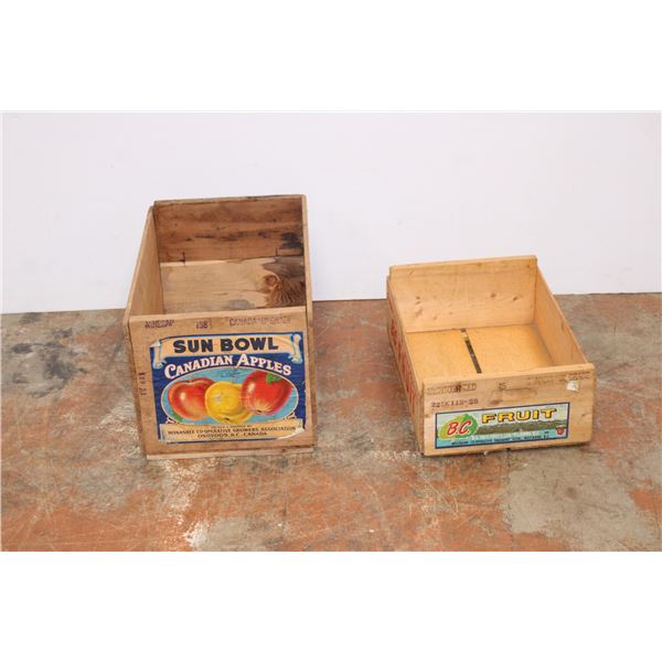 *Wood Fruit Crates