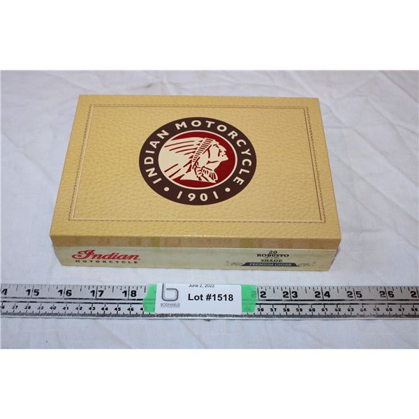 Indian motorcycle cigar box