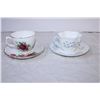 Image 2 : (3) Royal Vale + (1) Shelley Teacup + Saucer sets