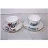 Image 3 : (3) Royal Vale + (1) Shelley Teacup + Saucer sets