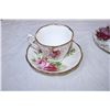 Image 2 : (5) Teacup + Saucer sets – Royal Albert + Gladstone + Japan