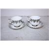 Image 4 : (5) Teacup + Saucer sets – Royal Albert + Gladstone + Japan
