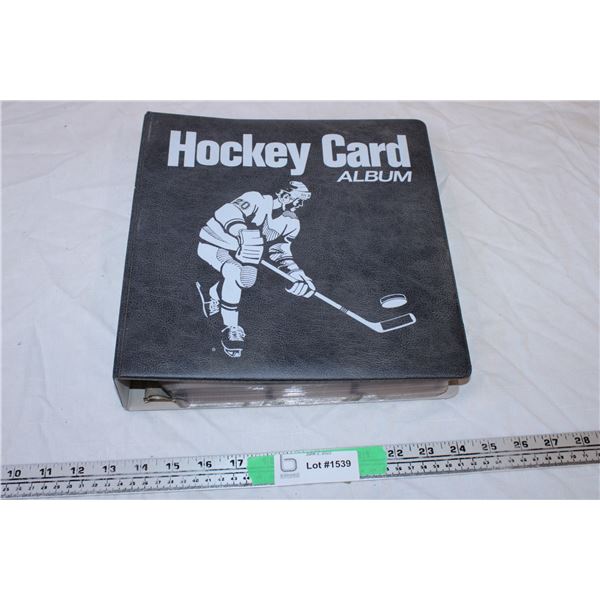 Hockey Card Album with Hockey Trading cards