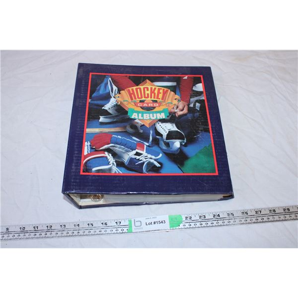 Hockey Card Album with Hockey Trading cards