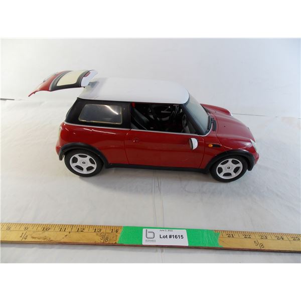 Mini Cooper plastic car - 15" long