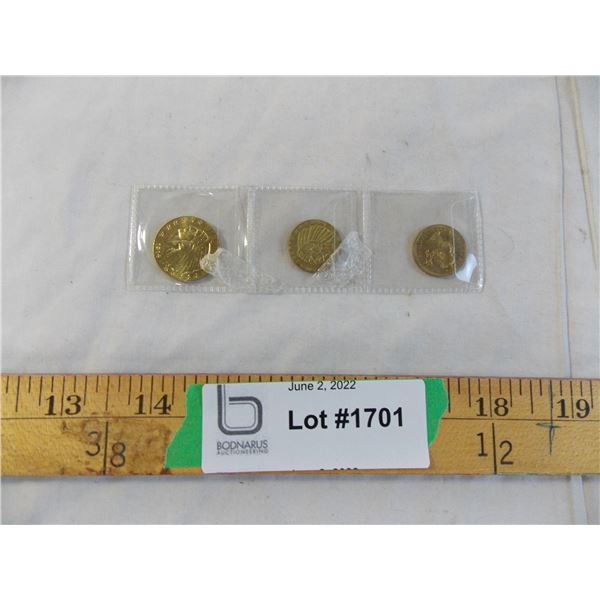 (3) Unverified Coin - (non-magnetic) - cannot guarantee authenticity