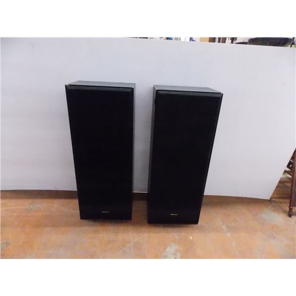 (2) SanSui Speakers - 38  tall (untested)