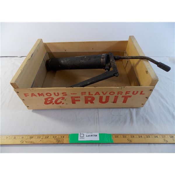 BC fruit box + grease gun