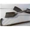 Image 3 : *(3) Coal shovels + wooden cane