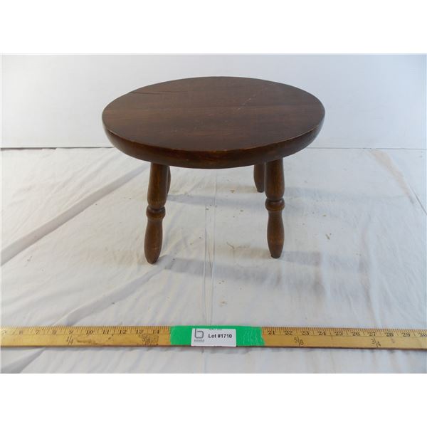 Small wooden footstool