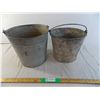 Image 1 : 2 Galvanized buckets