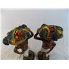 Image 3 : Primitive fruit holders figurines