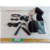 Image 1 : (6) sunglasses with cases and other assorted parts