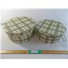 Image 1 : (2) green hat boxes