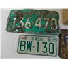 Image 2 : Box of old license plates