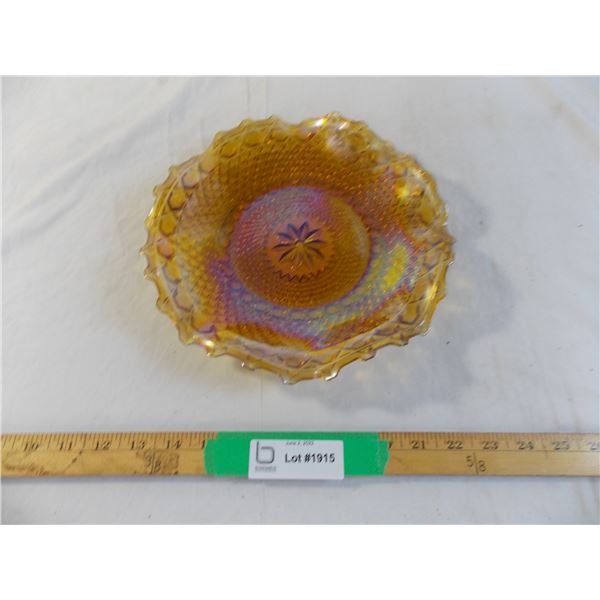 Carnival glass platter