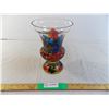 Image 1 : Glass vase with paint dribble tech