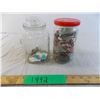 Image 1 : Misc jewelry in 2 jars
