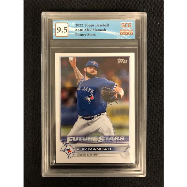 2022 TOPPS BASEBALL NO.248  ALEK MANOAH FUTURE STARS (GCG 9.5)