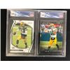 Image 1 : GCG HIGH GRADE FOOTBALL CARD LOT (AARON RODGERS/ JORDAN LOVE)