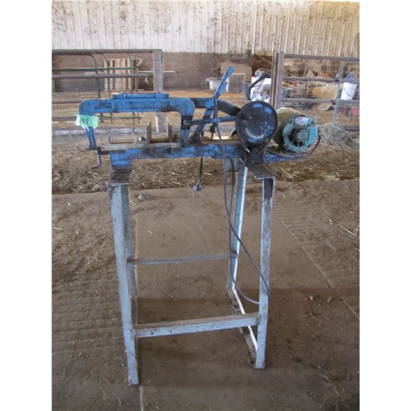 Kwik Kut hacksaw on stand quarter horsepower motor