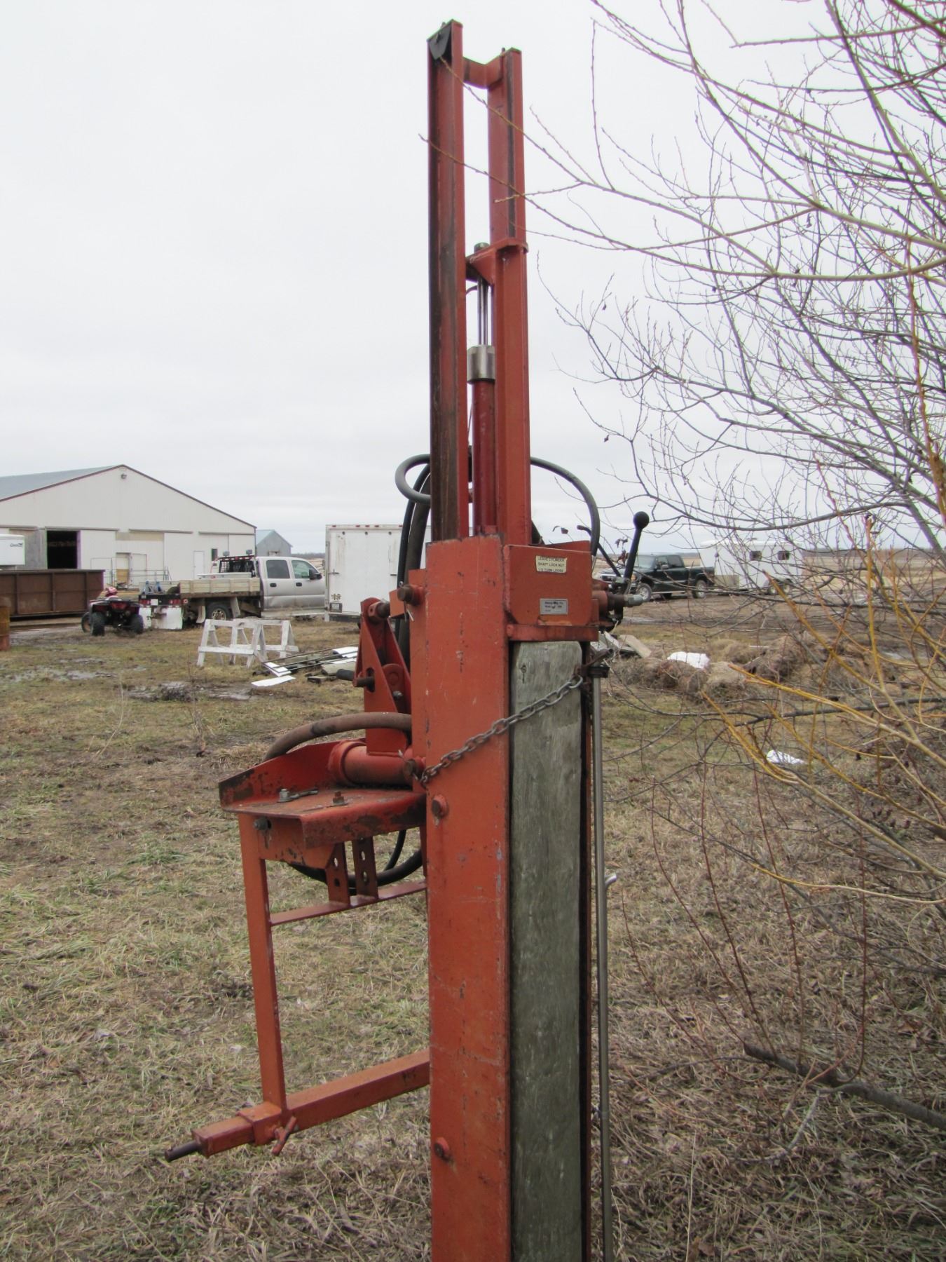 Shaver manufacturing company model HD8 3 point hitch post pounder