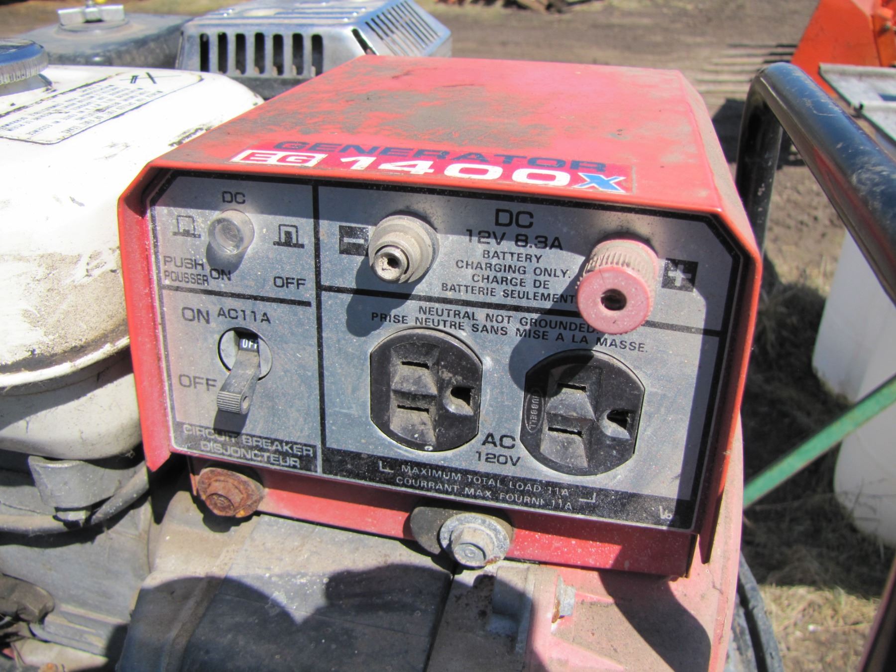 Honda EG 1400 X generator works