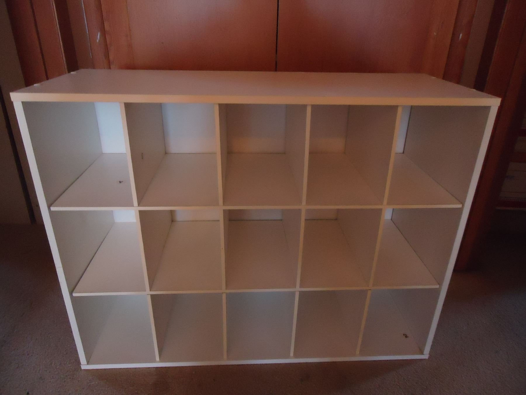 Shoe rack with dividers- 15 spaces made with finished particleboard ...