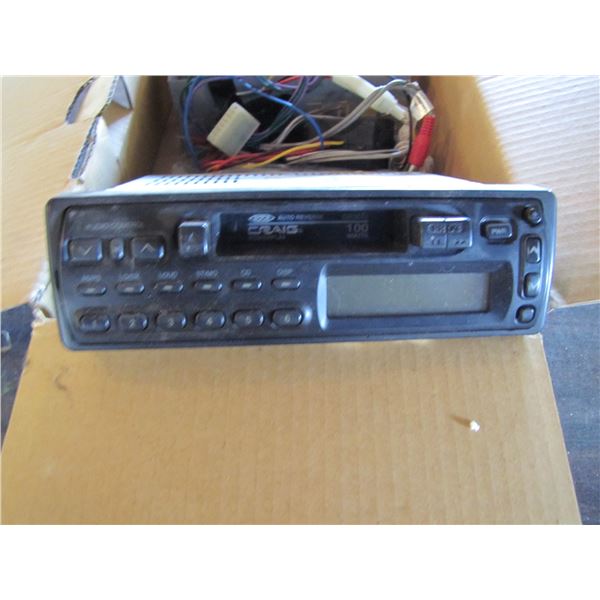 Craig car stereo with cassette deck
