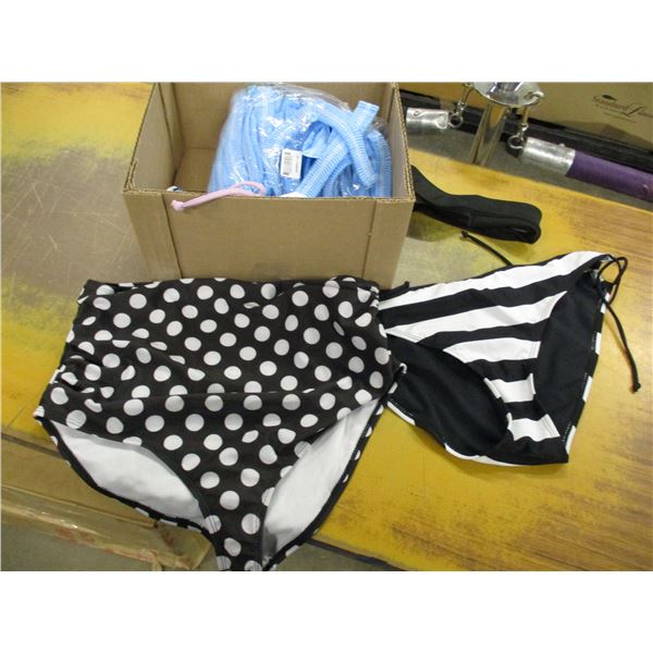 NEW (STORE CLOSE-OUT):  BOX WITH AIR NETS & SWIM WEAR
