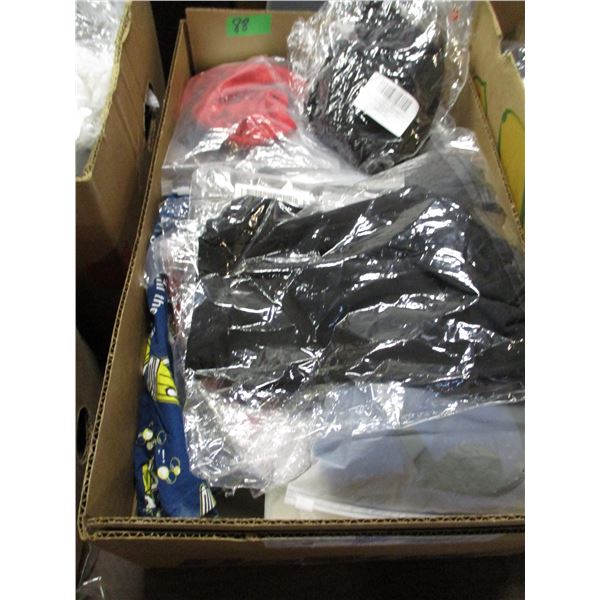 NEW (STORE CLOSE-OUT):  BOX C/W TUBE TOPS, BOXERS, ETC