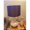 Image 4 : Wicker Table Lamp with Shade & Wicker Decorative Vase
