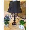 Image 2 : Table Lamp with Shade & Decorative Plants