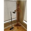 Image 1 : Wooden Coat Rack, Hangers and Floor Lamp