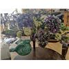 Image 2 : Artificial Flower Arrangement and Ceramic Bird Decoration