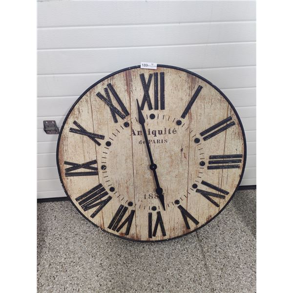 Antiquite de Paris Large Wall Clock