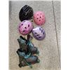Image 1 : Rollerblades and Assorted Helmets