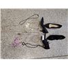 Image 1 : Two Pairs of Women's Shoes and Assorted Costume Jewelery