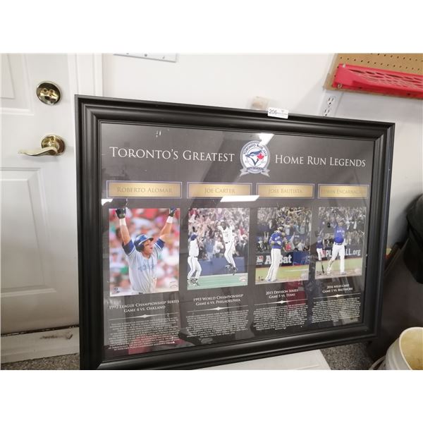 Framed Picture of Toronto Blue Jays' Greatest Home Run Legends