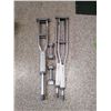 Image 1 : Two Pairs of Crutches and a Pair of 8 lb Dumbbells