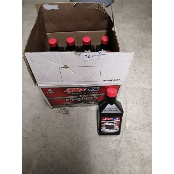 12 x 1 Qt Bottles of 5W-30 AMSOIL 100% Synthetic Motor Oil